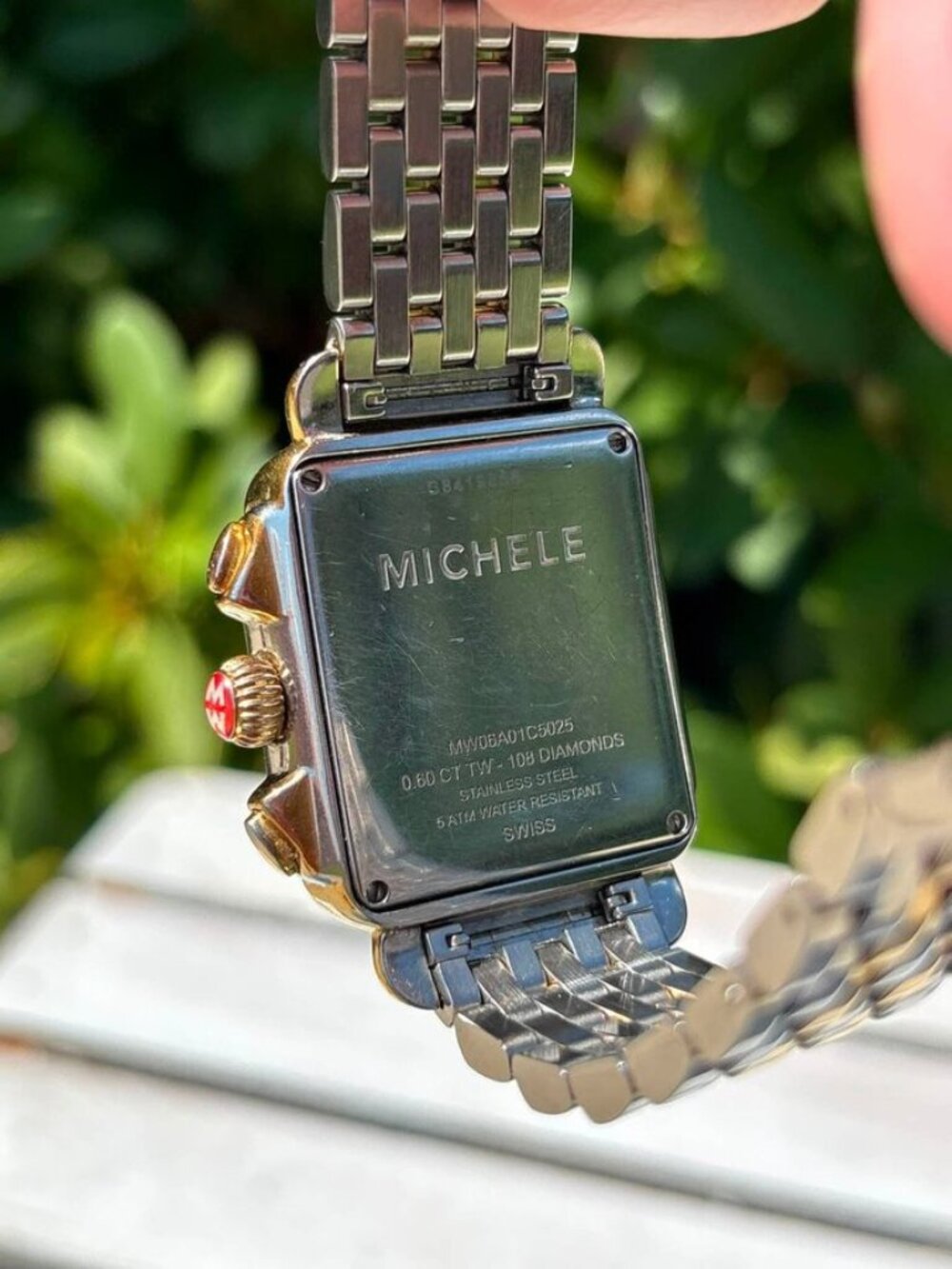 Michele Two-Tone Signature Deco Watch - Picture 14 of 16